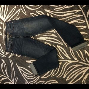 Express skinny mid rise jeans w/ selvedge